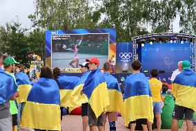 Opening of Paris 2024 Olympics marked in Kyiv fan zone