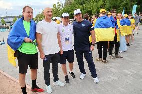 Opening of Paris 2024 Olympics marked in Kyiv fan zone