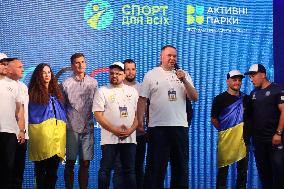 Opening of Paris 2024 Olympics marked in Kyiv fan zone