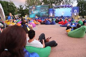 Opening of Paris 2024 Olympics marked in Kyiv fan zone