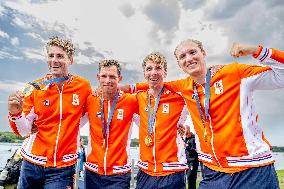 Paris 2024 - Rowing - Team Netherlands Wins Gold