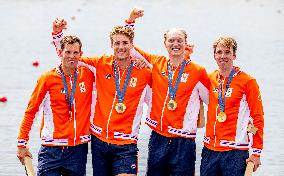 Paris 2024 - Rowing - Team Netherlands Wins Gold