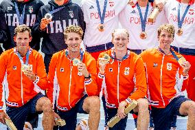 Paris 2024 - Rowing - Team Netherlands Wins Gold