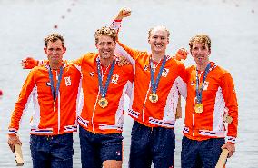 Paris 2024 - Rowing - Team Netherlands Wins Gold