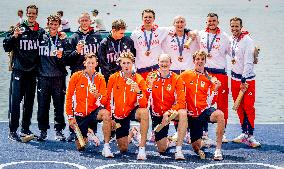 Paris 2024 - Rowing - Team Netherlands Wins Gold