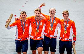 Paris 2024 - Rowing - Team Netherlands Wins Gold