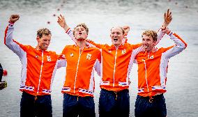 Paris 2024 - Rowing - Team Netherlands Wins Gold