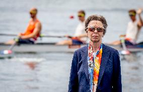 Paris 2024 - Rowing - Princess Royal Anne At Medal Ceremony