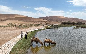 CHINA-INNER MONGOLIA-BADAIN JARAN DESERT-SCENERY (CN)