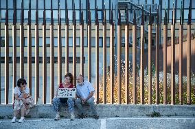 Portest In L'Aquila After The Appeal Verdict On The ''Responsability'' Of The Victims Of 2009 Earthquake