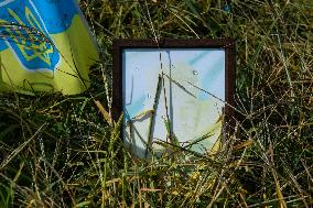 Makeshift Memorial In Honor Of The Ukrainian Armed Forces Soldiers Who Died In Battles With Russian Troops