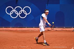 Paris 2024 - Tennis - Stefanos Tsitsipas v Sebastian Baez