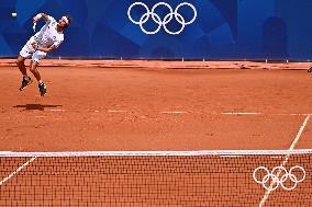 Paris 2024 - Tennis - Stefanos Tsitsipas v Sebastian Baez