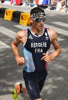 Paris 2024 - Triathlon - Leo Bergere And Pierre Le Corre Competing