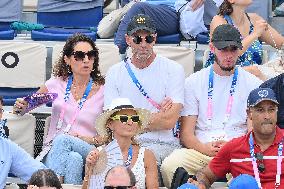 Paris 2024 - Beach Volley - Zidane And Family In The Stands