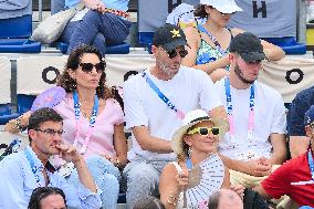 Paris 2024 - Beach Volley - Zidane And Family In The Stands