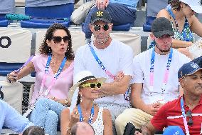 Paris 2024 - Beach Volley - Zidane And Family In The Stands