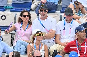 Paris 2024 - Beach Volley - Zidane And Family In The Stands