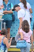 Paris 2024 - Beach Volley - Zidane And Family In The Stands