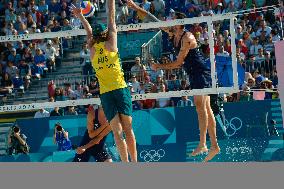 Olympic Games Paris 2024 - Men's Beach Volley - Italy vs Australia