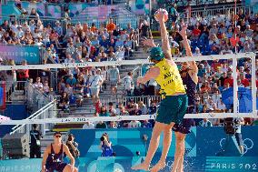 Olympic Games Paris 2024 - Men's Beach Volley - Italy vs Australia