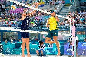 Olympic Games Paris 2024 - Men's Beach Volley - Italy vs Australia