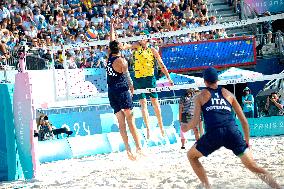 Olympic Games Paris 2024 - Men's Beach Volley - Italy vs Australia