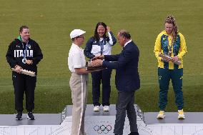 Paris 2024 - Shooting Trap Women Medal Ceremony