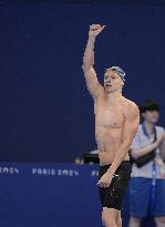 Paris 2024 - 200m Butterfly - Leon Marchand Wins Gold