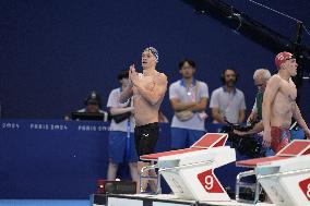 Paris 2024 - 200m Butterfly - Leon Marchand Wins Gold