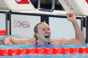 Paris 2024 - 100m Freestyle - Sarah Sjoestroem Wins Gold