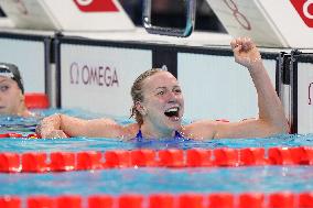 Paris 2024 - 100m Freestyle - Sarah Sjoestroem Wins Gold