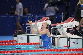 Paris 2024 - 100m Freestyle - Sarah Sjoestroem Wins Gold