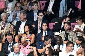 Paris 2024 - Gabriel Attal In The Stands