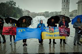 Ukraine POW Support Rally In Vilnius