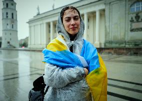 Ukraine POW Support Rally In Vilnius