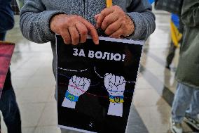 Ukraine POW Support Rally In Vilnius