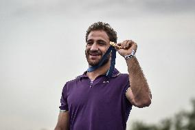 Paris 2024 - Fans welcome medalists at the Parc des Champions in Paris FA