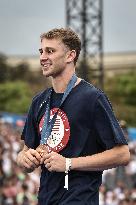 Paris 2024 - Fans welcome medalists at the Parc des Champions in Paris FA