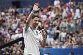 Paris 2024 - Fans welcome medalists at the Parc des Champions in Paris FA