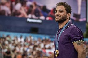 Paris 2024 - Fans welcome medalists at the Parc des Champions in Paris FA