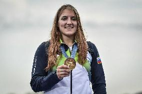 Paris 2024 - Fans welcome medalists at the Parc des Champions in Paris FA