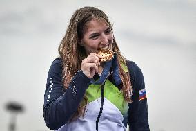 Paris 2024 - Fans welcome medalists at the Parc des Champions in Paris FA