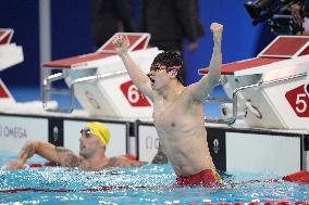 Paris 2024 - 100m Freestyle - Zhanle Pan Wins Gold And Beats World Record