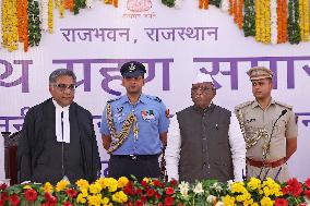 Newly Appointed Rajasthan Governor Haribhau KIsanrao Bagade In Jaipur