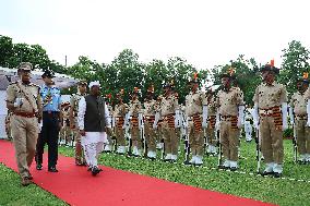 Newly Appointed Rajasthan Governor Haribhau KIsanrao Bagade In Jaipur