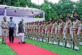 Newly Appointed Rajasthan Governor Haribhau KIsanrao Bagade In Jaipur