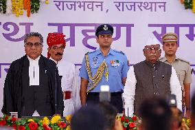 Newly Appointed Rajasthan Governor Haribhau KIsanrao Bagade In Jaipur