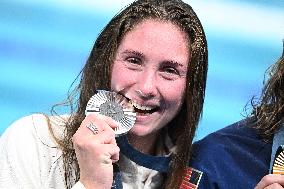 Paris 2024 - 1500m Freestyle - Anastasiia Kirpichnikova Wins Silver