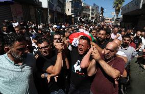 MIDEAST-WEST BANK-NABLUS-FUNERAL